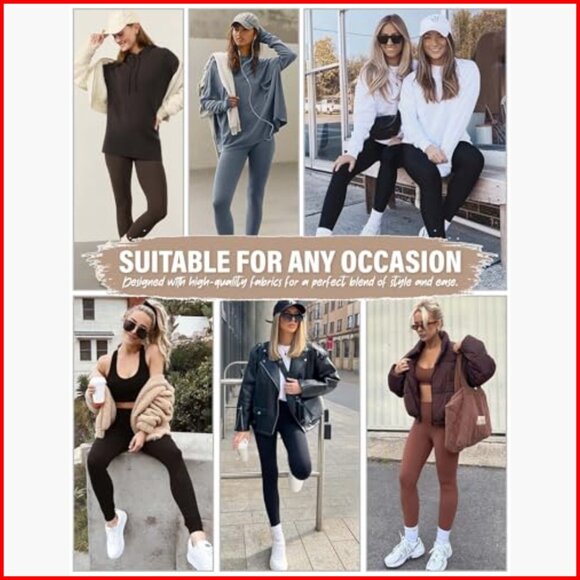 High Waisted Tummy Control Leggings Buttery Soft Yoga Pants for Workout - Picture 7 of 7